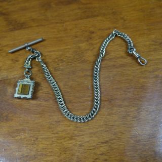Antique Fancy Gold Filled Pocket Watch Chain & Fob,  No.  3.