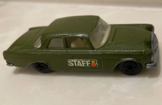 Rare Army Lesney Matchbox Mercedes 300 Se Staff Car Superfast Military Great