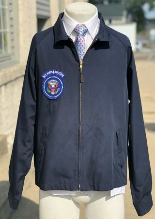Rare Authentic 1986 Ronald Reagan Presidential Seal Camp David Guest Jacket 44l