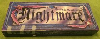 1991 Nightmare The Video Board Game Rare Horror Collectible