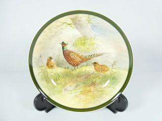Antique Art Deco Royal Doulton Game Birds Small Dish Bowl Plate Pheasants D4586