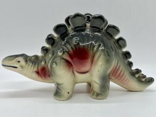 Rare Vintage 1950s Porcelain Stegosaurus Dinosaur Figurine Made In Japan B6
