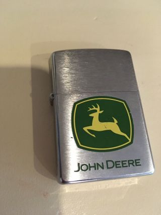Zippo Lighter - John Deere Logo - Leaping Deer - Retired - Rare - Model 2004