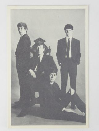 Vintage 3x5 Black & White Photo The Beatles Paul Mccartney John Lennon Rare