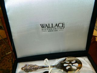 4 Piece Wallace Antique Baroque Silverplate Serving Set