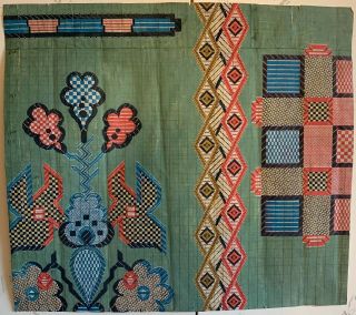 Charming Early 20th C.  French Painting For Woven Textile Development
