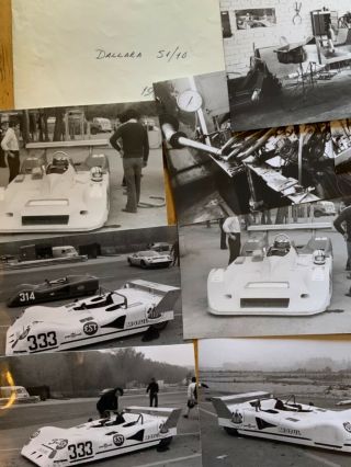 7 X Dallara Racing Car Peter Colrain Photographs Monza Rare Launch 1971
