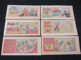Rare Vintage 1970 Archie Fairmont Potato Chips Set 6 Premium Mini Comics Aw126