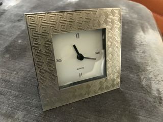 Vintage Metropolitan Museum Of Art Mma Desk Clock Runs On Time Rare