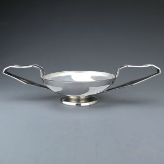 Rare Sterling Silver & Glass Arts & Crafts Fruit Bowl,  Wg Connell,  London 1900
