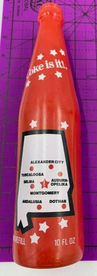1985 Coca Cola Bottle Montgomery Alabama Grand Opening Plant Red Rare Nos