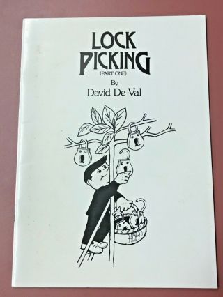 Lock Picking (part One) By David De - Val / Rare / Oop