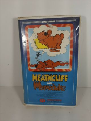 Heathcliff And Marmaduke Worldvision Home Video Vhs Rare