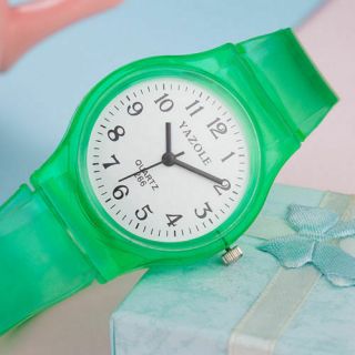 Transparente Silikon Jelly Uhr Watch Mädchen Jungen Kids Kinder Armbanduhr