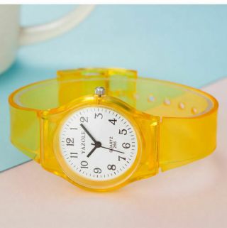 Transparente Silikon Jelly Uhr Watch Mädchen Jungen Kids Kinder Armbanduhr 2