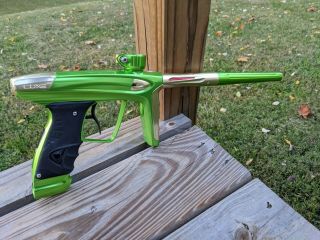 Dlx Luxe Ice Gloss Green/gold Rare Scythe Trigger Custom Paintball Gun Marker