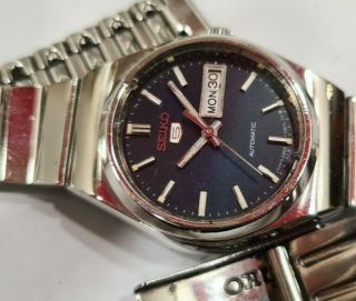 Vintage Seiko 5 2906 - 0460 Ladies Automatic Watch Day/date