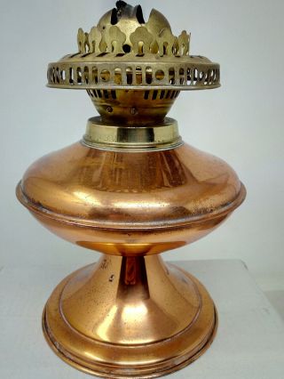 Vintage Copper Oil Lamp Base