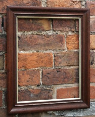 Quality C19th Oak Picture Frame,  Gilt Slips.  Sight Size 16 " X 12 1/2 "