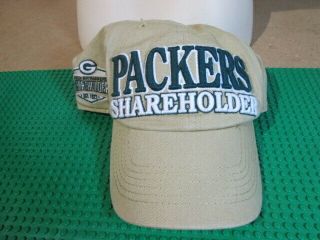 Rare Nfl Football Green Bay Packers " Packers Shareholder " 47 Brand Snap Back Cap