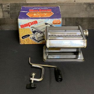 Marcato Ampia 150 Pasta Noodle Maker Machine Vintage W Box Made In Italy