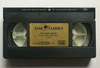 The Alien Dead VHS Star Classics Fred Olen Ray Horror Cult RARE NTSC 3