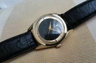 Vintage rare Universal Geneve Polerouter bumper automatic watch,  gold cap,  138SS 6