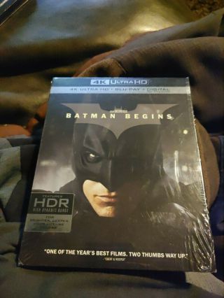 Batman Begins 4k Ultra Hd,  Blu - Ray Like With Rare Oop Slipcover