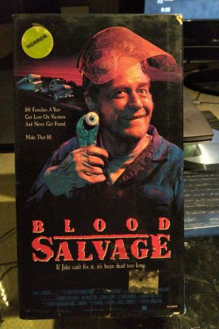 Blood Salvage Vhs Rare