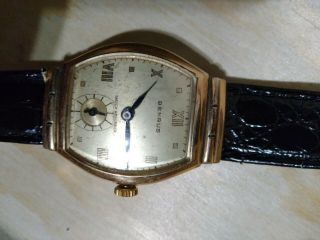 Benrus Model Bb4 Swiss Vintage Gold Plated Wrist Watch S 832249