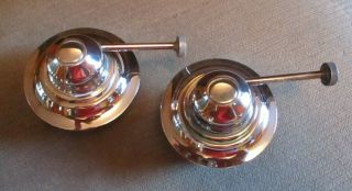 VTG.  SILVER PLATE SET OF 2 OIL/ALCOHOL WARMER,  HEATER FOR CHAFING DISH 2