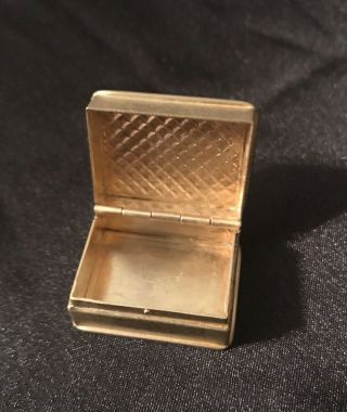 Volupte Brass Pill Box Vintage Pill Snuff Trinket Gift Tiny Box