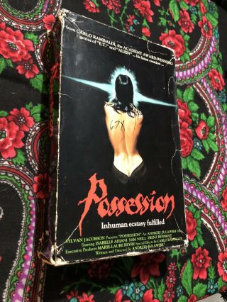 Possession 1981 Vhs Wynmore Video Rare Big Box Horror Andrzej Żuławski Screened