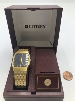 Vintage Citizen Quartz Watch,  In Case,  Needs Battery