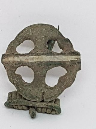 Very Rare Ancient Viking Bronze Fibula Brooch 1000 Ad 16,  4 Gr.  38 Mm