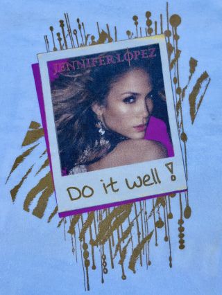 2007 Jennifer Lopez Do It Well Tour T Shirt Xl White Rare Hard To Find