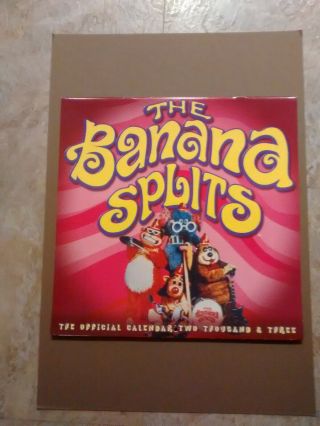 Rare Vintage 2003 The Banana Splits Wall Calendar Hanna - Barbera Cartoons
