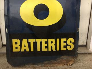 Vintage Rare Delco Batteries Metal Sign 5