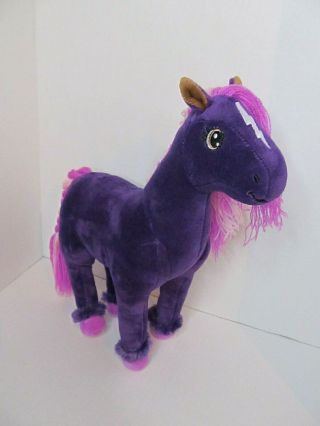 Hallmark Rainbow Brite Stormys Stuffed Plush Purple Pink Horse Skydancer Toy