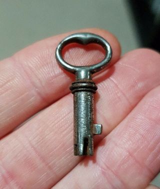 Small Tiny Little Old Antique Vintage Bramah Lock Keys Box Safe Padlock Door