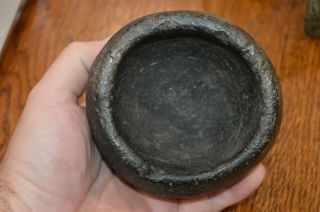 Very Rare Carved Steatite Stone Bowl Santa Barbara Co,  California 4.  25 X 2.  25