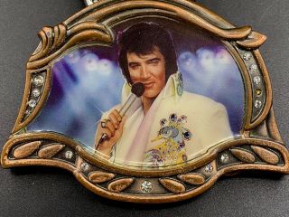 Rare Elvis Presley Metal Belt Buckle 3.  5 " Long Vintage 1970 