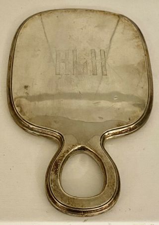 Antique Sterling Silver Handheld Mirror Purchased In France