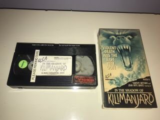 In The Shadow Of Kilimanjaro,  Horror Vhs Tape Rare Cult Horror 1986