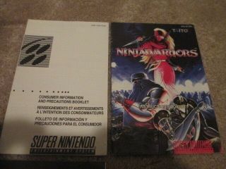 Ninja Warriors (Nintendo SNES) Complete CIB - RARE 2