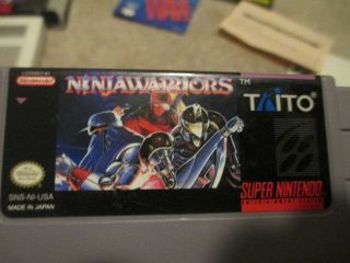Ninja Warriors (Nintendo SNES) Complete CIB - RARE 5
