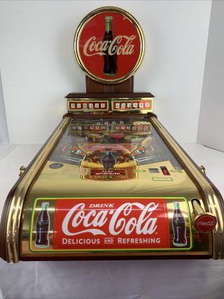 Rare Franklin Deluxe Edition Coca Cola Collector’s Coke Pinball Machine