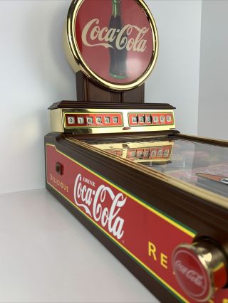 Rare Franklin Deluxe Edition Coca Cola Collector’s Coke Pinball Machine 5
