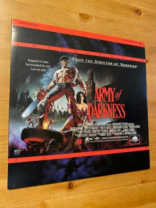 Army Of Darkness (1992) Letterboxed Edition Laserdisc Very Good - Cav Rare