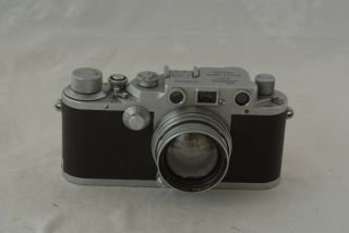 Rare Leica IIIC SM Camera World War II Wartime 380509 with 50mm f/2.  0 Summtar 2